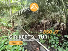 Jual Tanah Pekarangan Turi Girikerto Pinggir Sungai