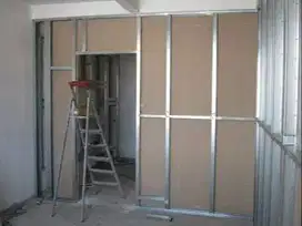 Tukang Pasang Plafon Partisi Jasa Wall Moulding Sekat PVC GRC Gypsum