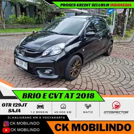 (Km49rb) Brio 1.2 E CVT Matic 2018 Plat AB ANTIK Kredit Murah