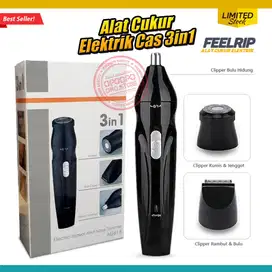 Alat Cukur Elektrik Cas USB 3in1 (Rambut, Kumis Jenggot, Bulu Hidung)