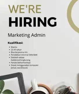 Lowongan kerja marketing admin