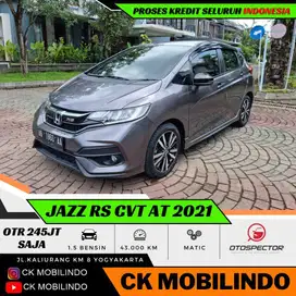 (Km43rb) All New Jazz RS CVT Matic 2021 AB Tgn1 ISTIMEWA Kredit Murah