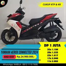 Yamaha NEW Aerox 155 C 2024 DP 1 JUTA ANGSURAN TERJANGKAU PROSES KILAT