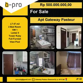 jual apartement full furnish siap huni di gateway pasteur