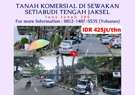 Tanah komersial di sewakan Setiabudi Tengah