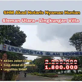 Tanah di Kawasan Kaliurang, Ideal untuk Investasi