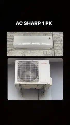 AC SHARP 1 PK Kondisi prima (BOLEH DIANTERIN KLO DEKET)