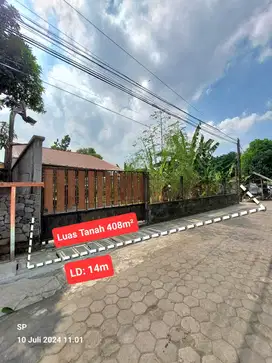 DIJUAL: Tanah Luas 408m2 SHMP Lok. Strategis Nogotirto Gamping Sleman