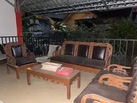 Set Kursi Jati dan Meja