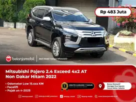 [ LOW KM 15RB ] Mitsubishi Pajero 2.4 Exceed 4x2 AT Hitam 2022/2023