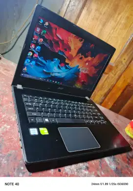 acer e5 475G core i5 gen7 dual vga ram 4gb spek gaming