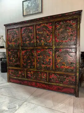 Lemari cabinet kayu antik vietnam