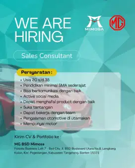 DI CARI SALES CONSULTANT OTOMOTIVE