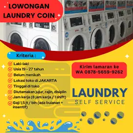 LOWONGAN KARYAWAN LAUNDRY SELF SERVICE