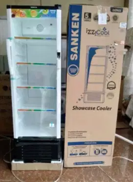 Di jual showcase sanken 5 Rak type SRS-278MR kondisi 98% seperti baru.