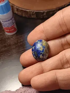 Batu Akik Lapiz Lazuli size 16.9 x 20.3 mm