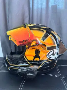 Dijual helm Arai RX7X Gold spirit