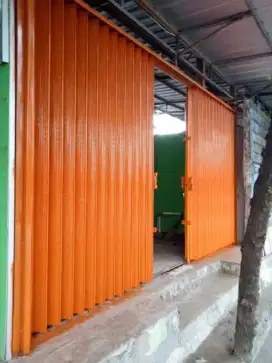 Jual dan terima pasang pintu rolling door folding gate