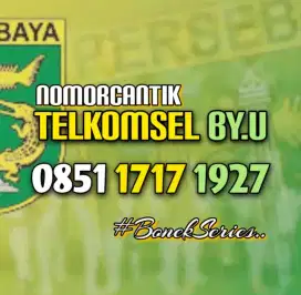 (bisa COD) Nomor CANTIK kartu TELKOMSEL by.U byU BONEK PERSEBAYA 1927