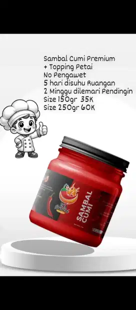 Sambal Cumi Premium 150&250gr