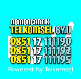 (bisa COD) Nomor CANTIK Kartu TELKOMSEL by.U byU MANIS 1111 #90 92 95