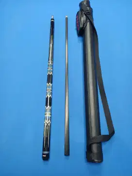 Dijual stik Billiard Carbon Yfen lengkap berikut tasnya