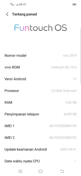 HP vivo Y30 (2019) ram4/64