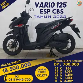 VARIO 125 CBS TAHUN 2022 DP DI 700K