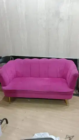 Sofa single sofa pink