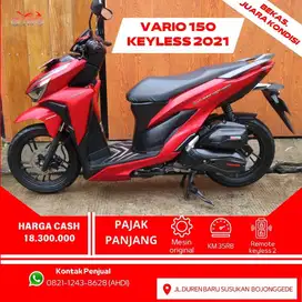 VARIO 150 KEYLESS 2021 PAJAK PANJANG NO PR TERMURAH SIAP GASS JAUH