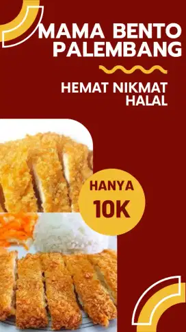 Paket nasi bento palembang