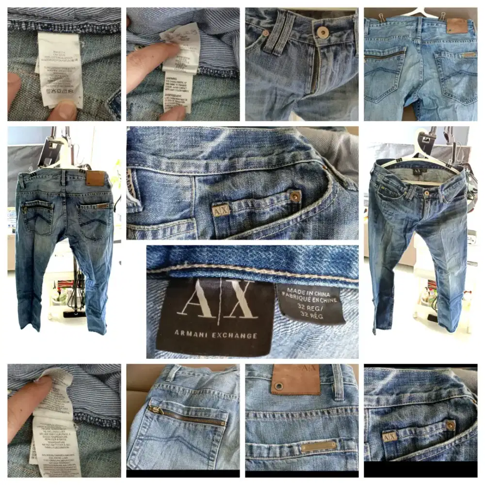 JNS04-PRELOVED ARMANI  EXCHANGE JEANS 1000% AUTHENTIC LIKE NEW NEGO.