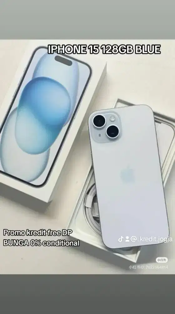 IPHONE 15 128GB BLUE || KREDIT PROMO BUNGA RINGAN