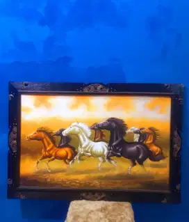 Lukisan kuda kanvas jual murah