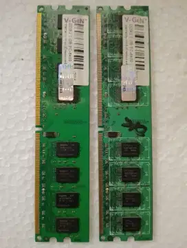 2 keping RAM PC V-GeN DDR2 2GB normal