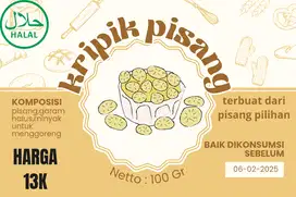 camilan sehat kripik pisang solusinya