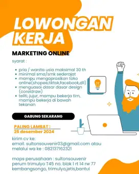 Marketing online di bidang penjualan souvenir