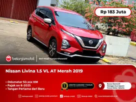 [WARRANTY] Nissan Livina 1.5 VL AT Merah NIK 2019 Pemakaian 2020