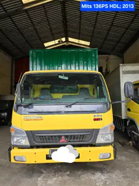 Truk Mitsubishi Canter 6roda 136PS HDL Long chasis Box, Tahun: 2013