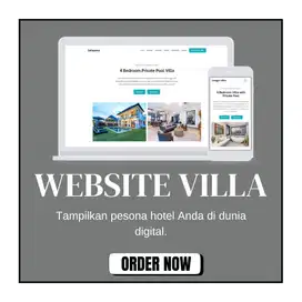 Promosikan Villa Anda Secara Online dengan Website Menawan