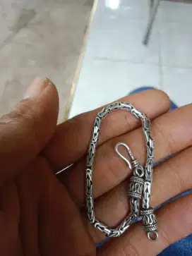 for sale/dijual  gelang perak silver,siap pakai abangkuh