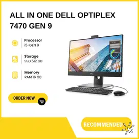 Jual  PC ALL IN ONE Dell Optiplex 7470 Core i5 Gen 9 Ram 16-512Gb R-BR