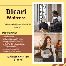 Lowongan Pekerjaan - Waitress