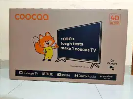 Tv led coocaa 40 google tv baru