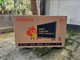 Tv led coocaa 32 google tv baru