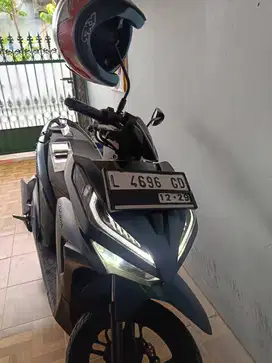 Honda Vario 150 cc , Matte Blue, Keyless , KM Rendah , Tahun 2019 Dec,