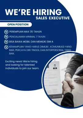 Lowongan Sales Industri ( Hanya Perempuan )