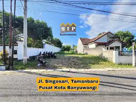 Dijual Tanah siap bangun Di jalan Singosari, Tamanbaru Banyuwangi kota