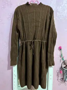 Knit Dress Coklat