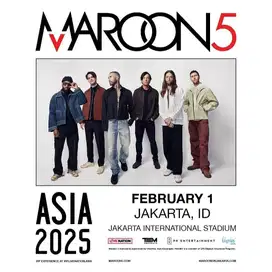 Tiket Tix Konser Festival Maroon 5 Jakarta COD Surabaya